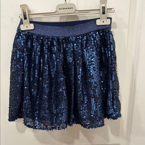 Can and Jack Navy Sequin Skirt
